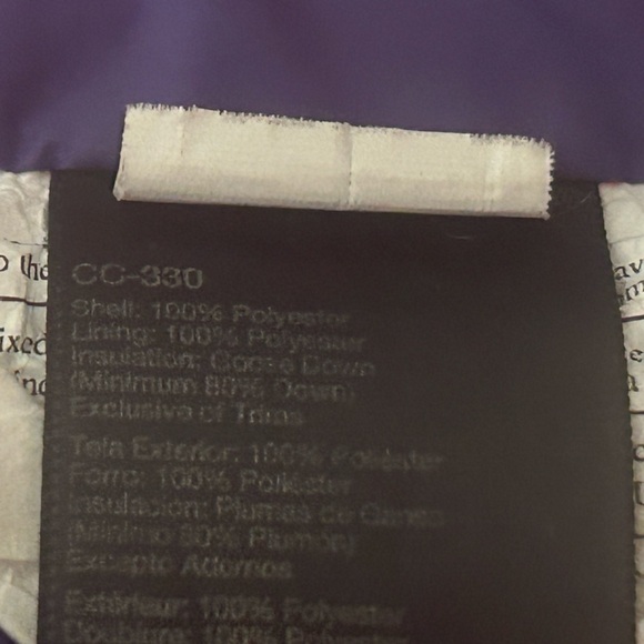 Pink 80% Goose Down Jacket with Hood (Size Large, 650 Fill) - Picture 8 of 8